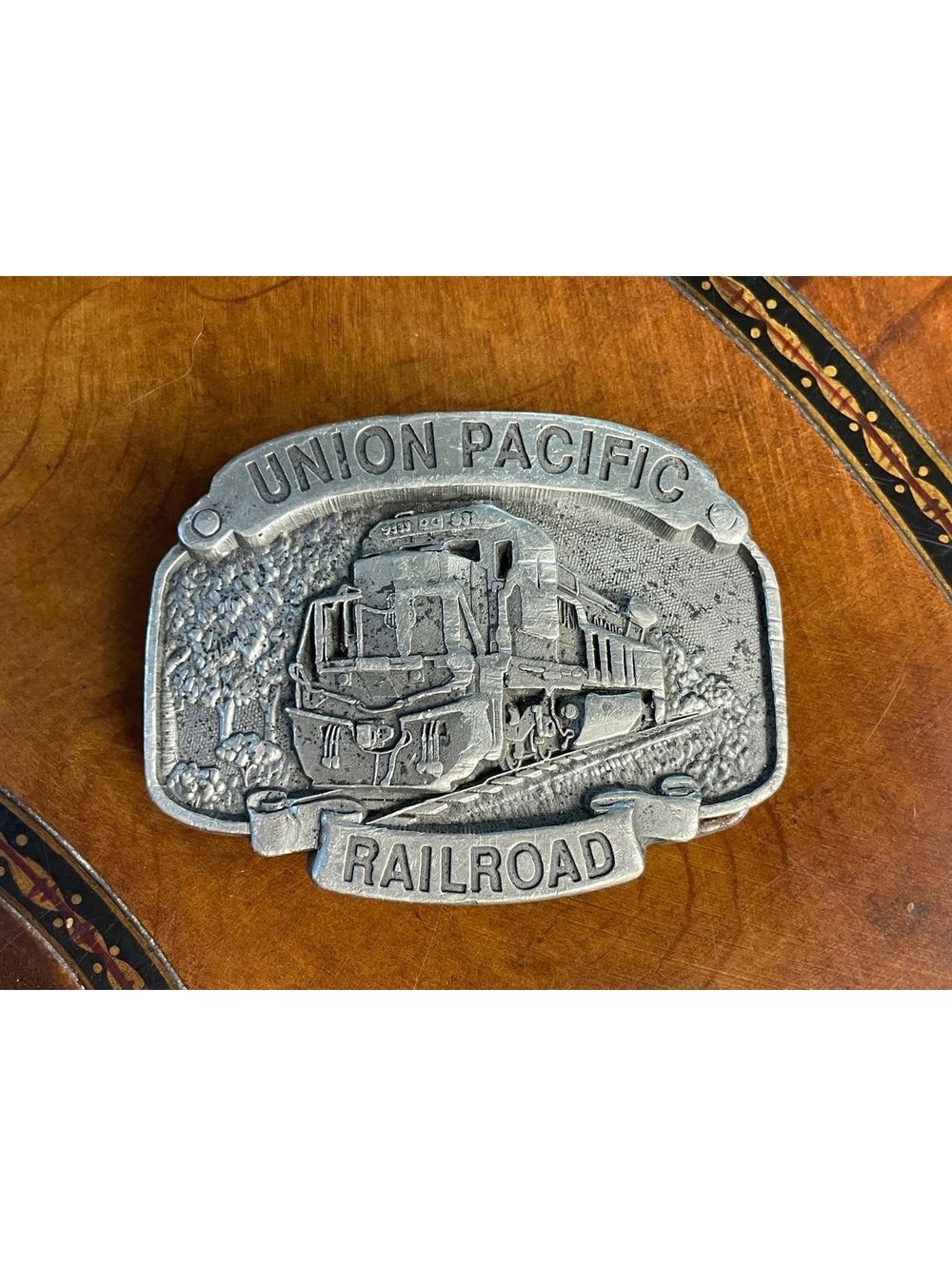 Vintage Union Pacific Railroad belt buckle